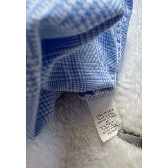 Gitman Bros Mens Blue Plaid Long Sleeve Button-Up Shirt XL 100% Cotton USA Made - Picture 4 of 7